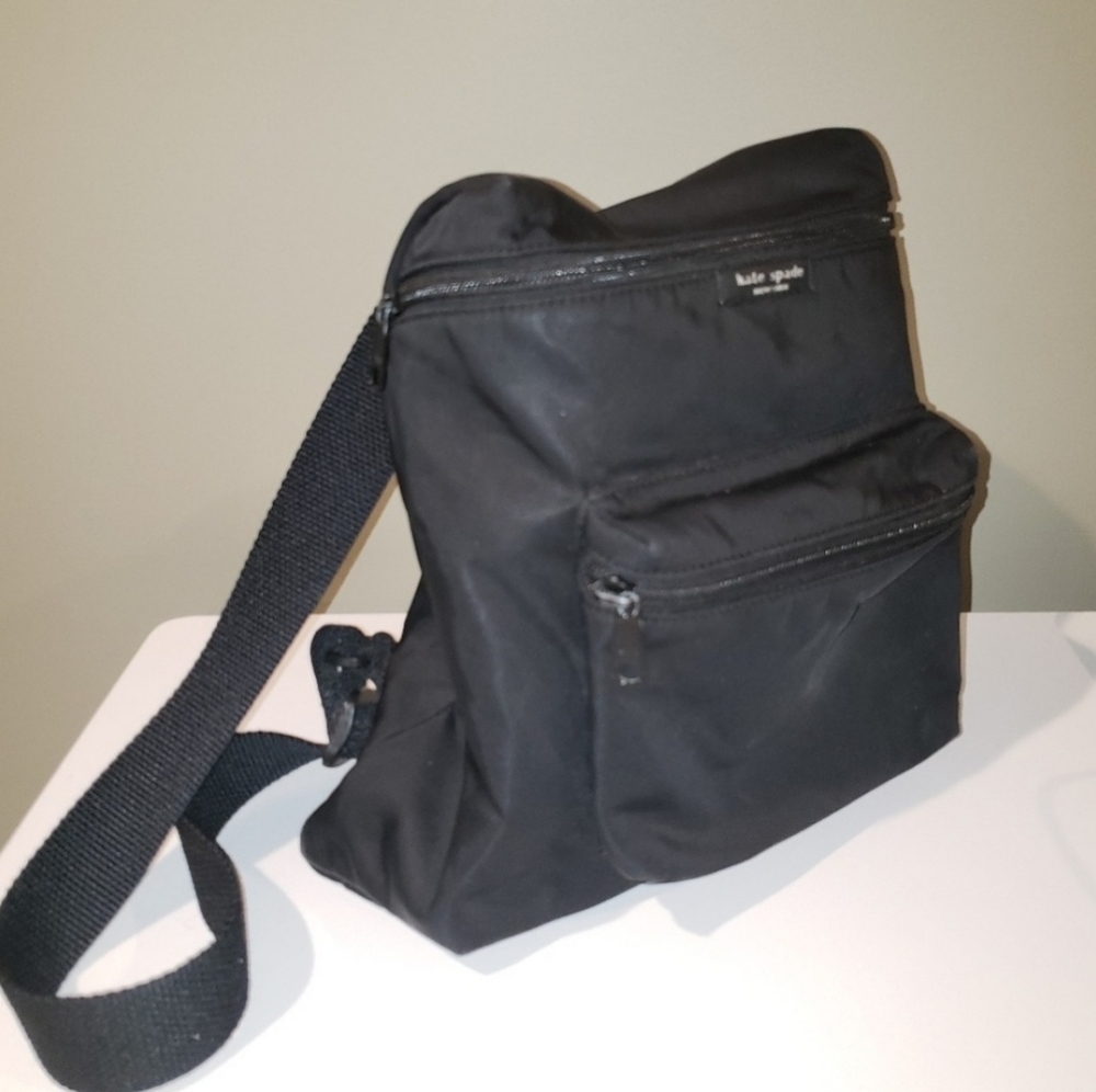 Vintage Mini Black Nylon Backpack Bag Kate Spade